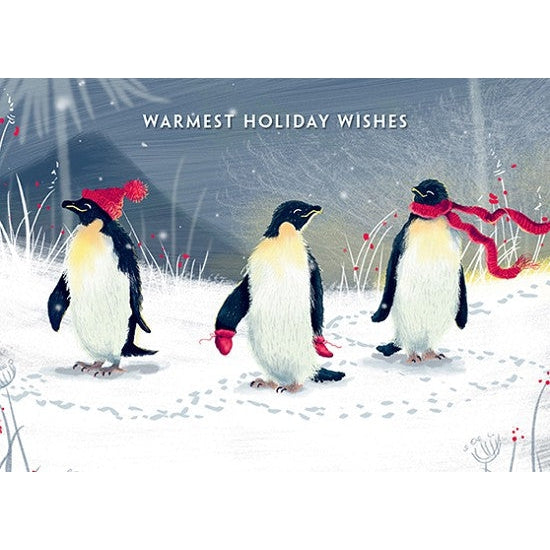 Three Penguins Holiday Card