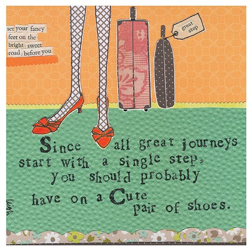 Great Journeys Good Luck Greeting Card - Just Fabulous Palm Springs