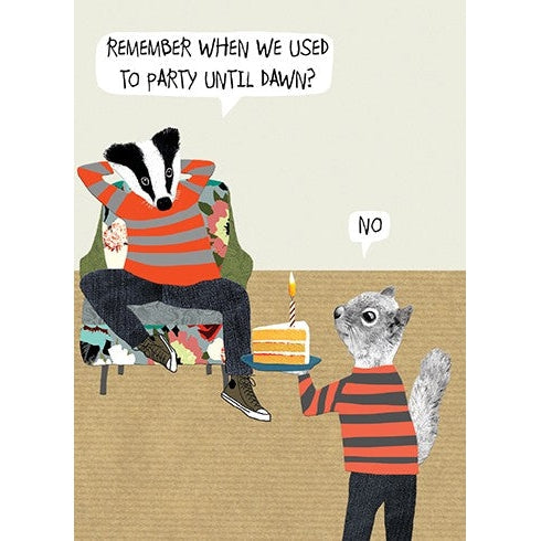 Party Until Dawn Birthday Card - Just Fabulous Palm Springs