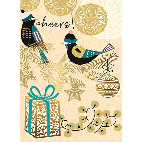 Festive Birds Holiday Card