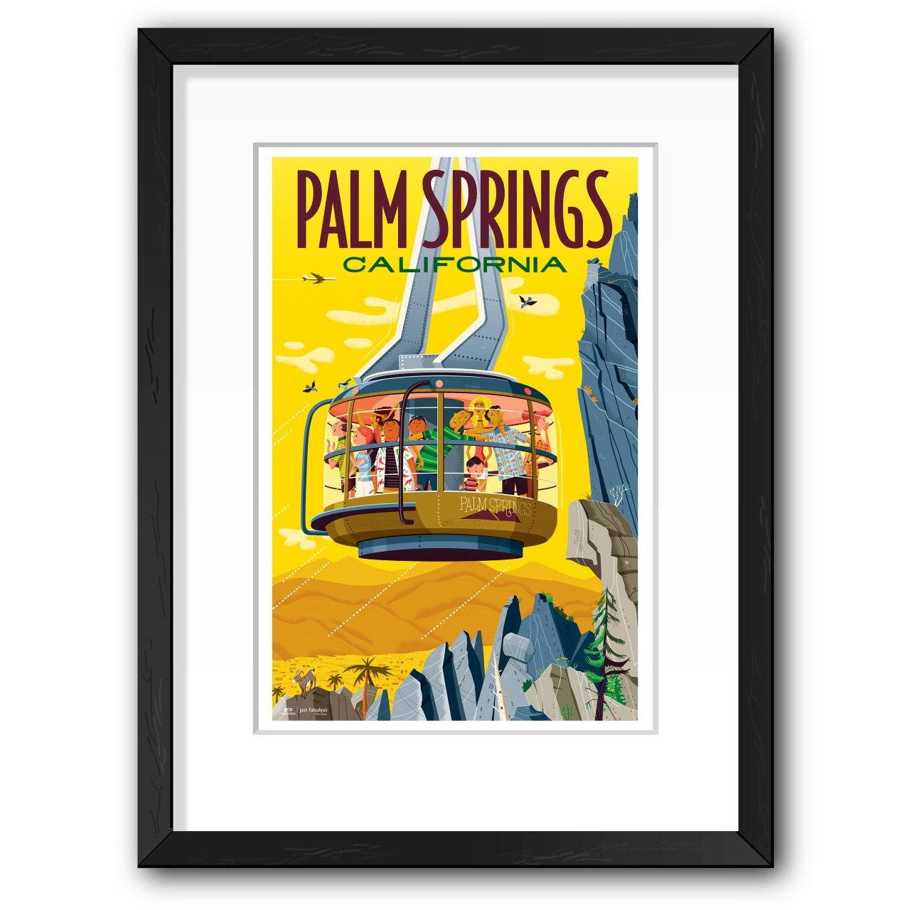 Palm Springs Tram Print 13" x 19" (Framed)