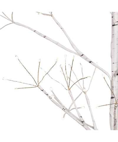 White Birch Twig Tree Pre-Lit w/ Warm White LED Lights - 5 Feet