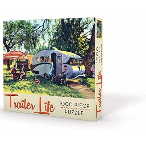 Trailer Life Retro Jigsaw Puzzle jigsaw puzzle