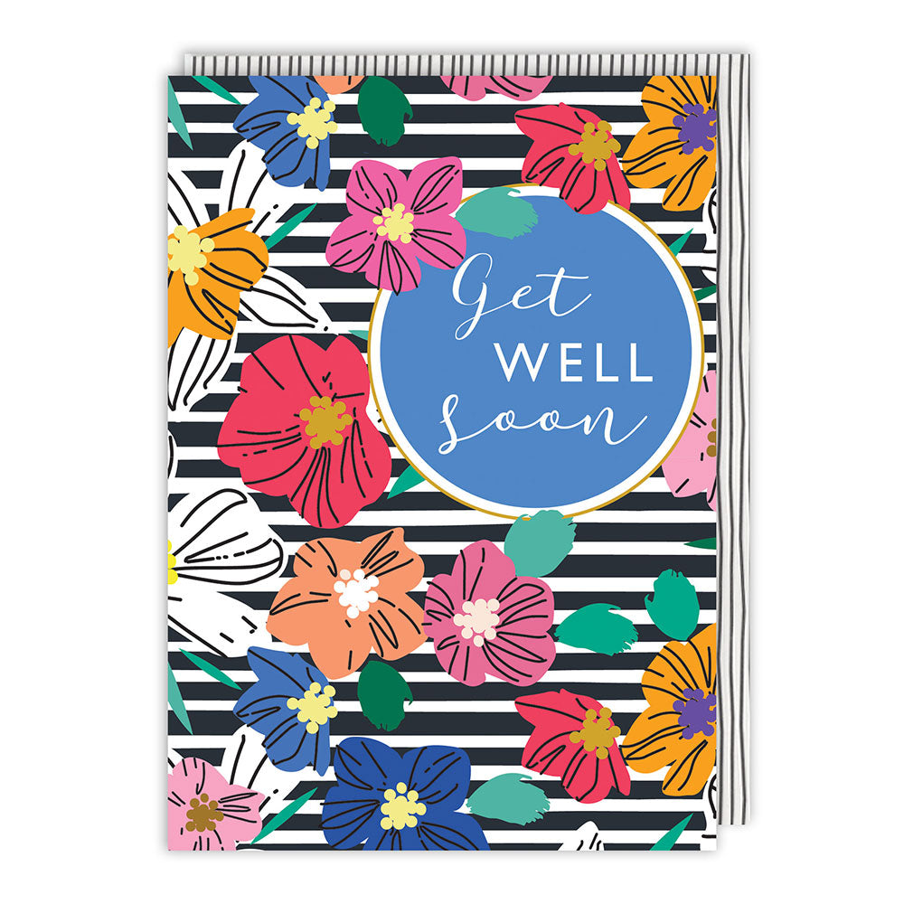 Flowers Get Well Greeting Card