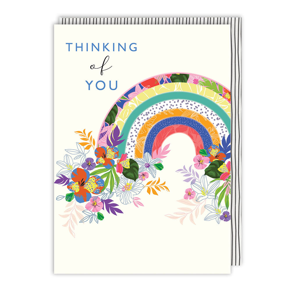 Rainbow Thinking Of You Greeting Card