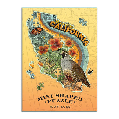 Wendy Gold California Shaped Mini 100 Piece Puzzle