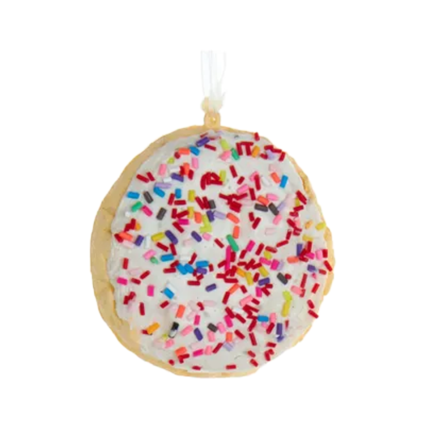 Foam Sugar Cookie Ornament - White