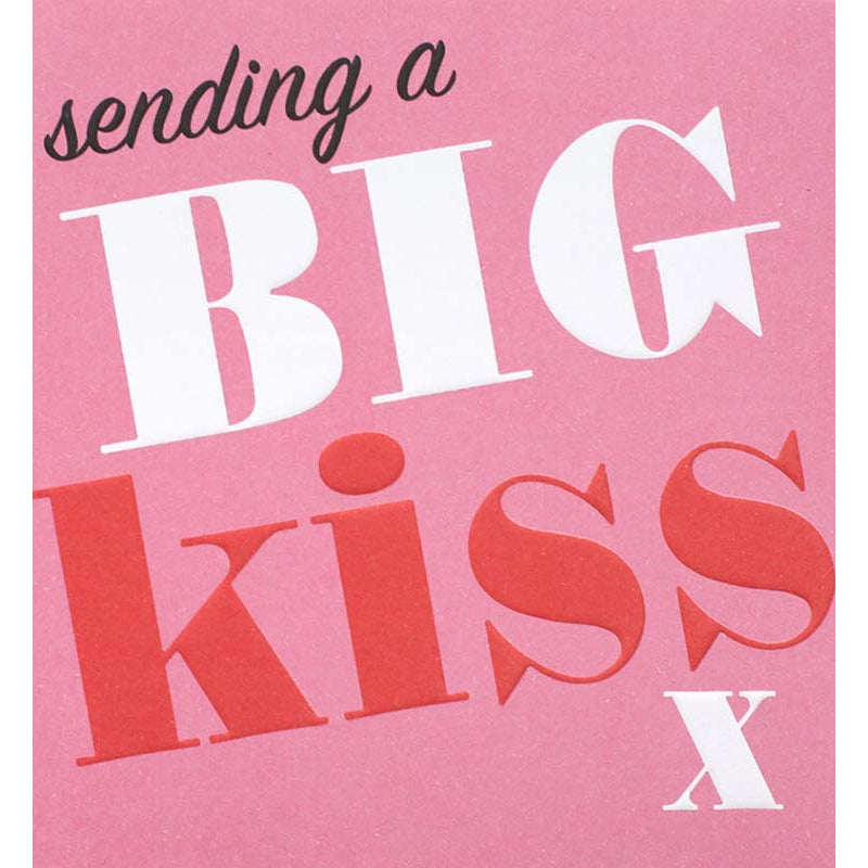 Big Kiss Love Greeting Card