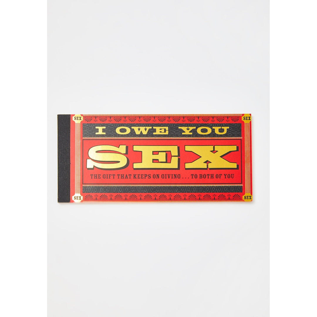 I Owe You Sex book